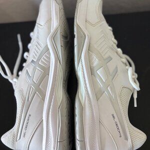 Asics Mens Tennis Shoes White/Silver Size 10 Gel-Dedicate 8